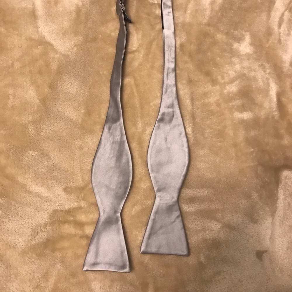 Solid Silver Bow Tie